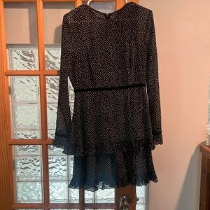 Lulus Black Polka Dot Dress